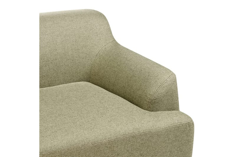 3-sitssoffa Beliani Sosjo Beige, ljust trä Green||Light colored wood - Møbler - Sofaer - Sofa 3 seter
