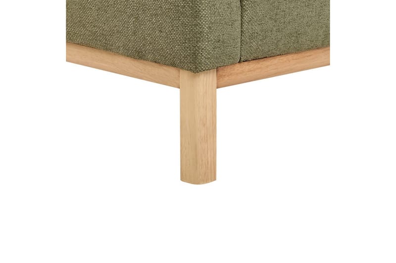 3-sitssoffa Beliani Sosjo Beige, ljust trä Green||Light colored wood - Møbler - Sofaer - Sofa 3 seter
