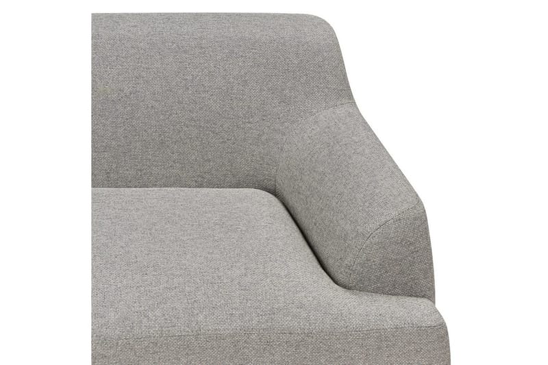 3-sitssoffa Beliani Sosjo Beige, ljust trä Grey||Light colored wood - Møbler - Sofaer - Sofa 3 seter