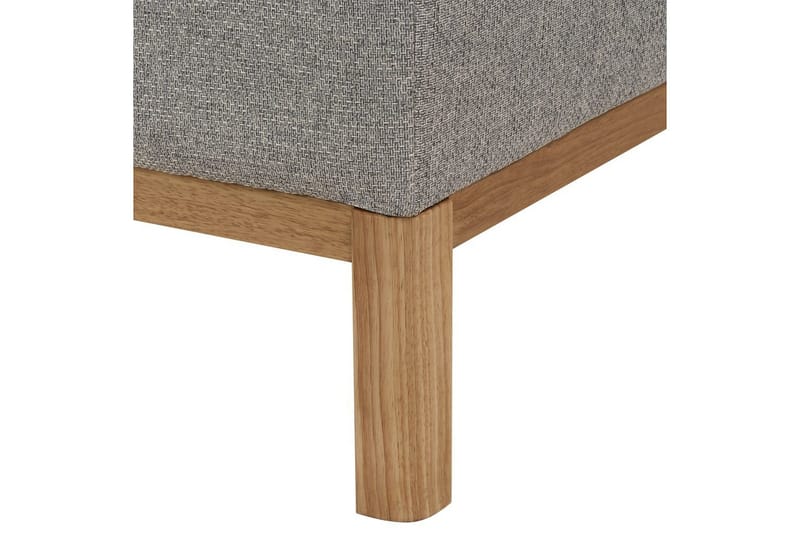 3-sitssoffa Beliani Sosjo Beige, ljust trä Grey||Light colored wood - Møbler - Sofaer - Sofa 3 seter