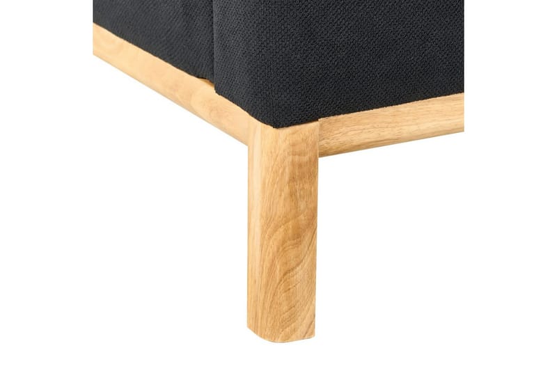 3-sitssoffa Beliani Sosjo Beige, ljust trä NO_BRAND Black||Light colored wood - Møbler - Sofaer - Sofa 3 seter