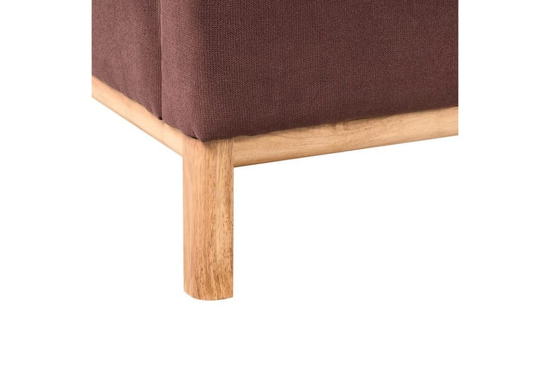 3-sitssoffa Beliani Sosjo Beige, ljust trä Red||Light colored wood - Møbler - Sofaer - Sofa 3 seter