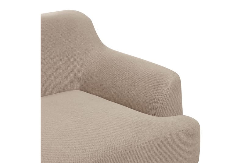 3-sitssoffa Beliani Sosjo Beige, ljust trä Taupe - Møbler - Sofaer - Sofa 3 seter