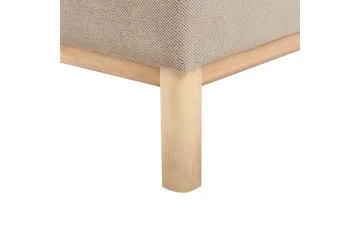 3-sitssoffa Beliani Sosjo Beige, ljust trä Taupe - Møbler - Sofaer - Sofa 3 seter