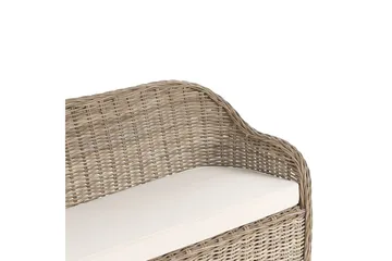 3-sitssoffa Beliani Susua Nature||White - Hagemøbler - Loungemøbler - Lounge sofa