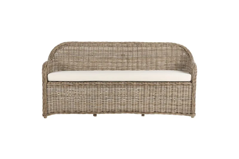 3-sitssoffa Beliani Susua Nature||White - Hagemøbler - Loungemøbler - Lounge sofa