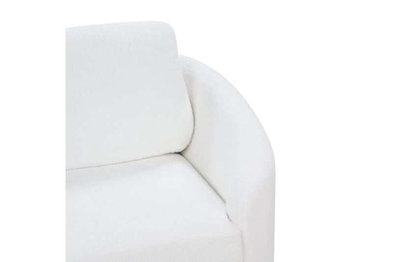 3-sitssoffa Beliani Trosa Beige, guld White - Møbler - Sofaer - Sofa 3 seter