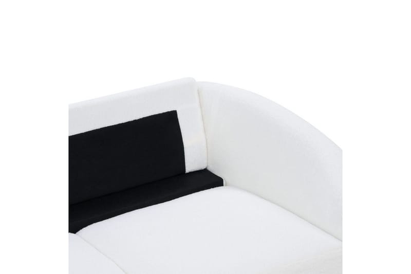 3-sitssoffa Beliani Trosa Beige, guld White - Møbler - Sofaer - Sofa 3 seter