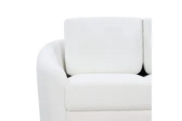 3-sitssoffa Beliani Trosa Beige, guld White - Møbler - Sofaer - Sofa 3 seter