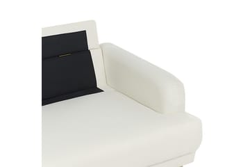 3-sitssoffa Beliani Tuve Beige, ljust trä, Bouclé Offwhite||Light colored wood - Møbler - Sofaer - Sofa 3 seter