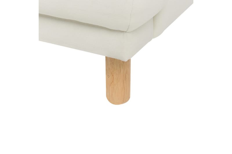 3-sitssoffa Beliani Tuve Beige, ljust trä, Bouclé Offwhite||Light colored wood - Møbler - Sofaer - Sofa 3 seter