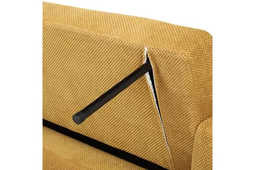 3-sitssoffa Beliani Vehkoo Grönt, ljust trä GOLD||Light colored wood - Møbler - Sofaer - Sovesofaer
