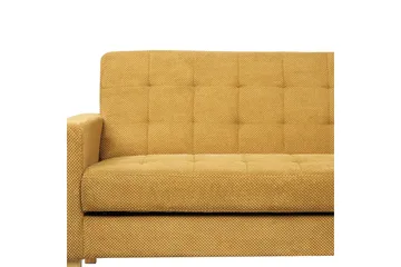 3-sitssoffa Beliani Vehkoo Grönt, ljust trä GOLD||Light colored wood - Møbler - Sofaer - Sovesofaer