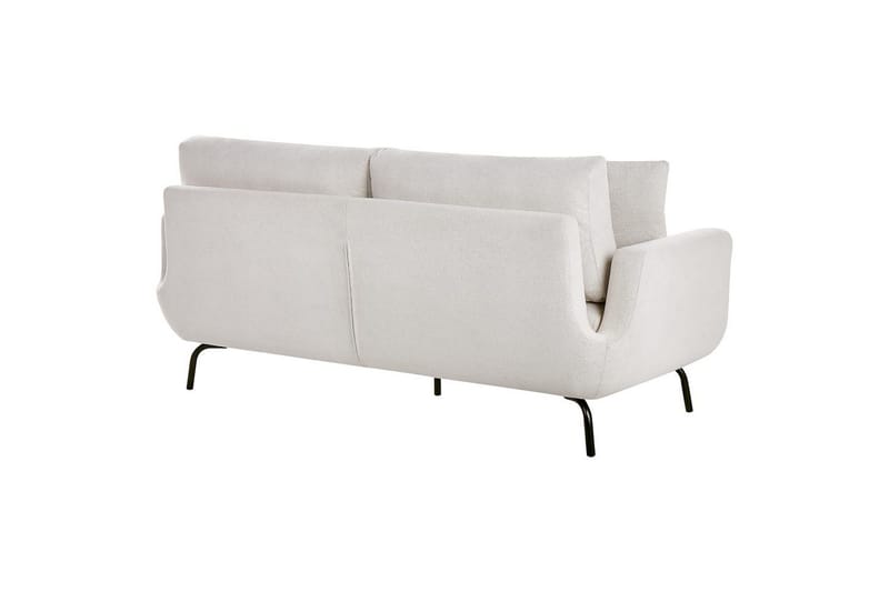 3-sitssoffa Beliani Vesala Brun, Svart NO_BRAND White - Hvit - Møbler - Sofaer - Sofa 3 seter