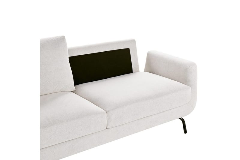 3-sitssoffa Beliani Vesala Brun, Svart NO_BRAND White - Hvit - Møbler - Sofaer - Sofa 3 seter