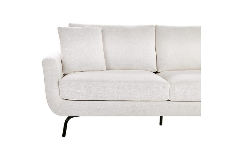 3-sitssoffa Beliani Vesala Brun, Svart NO_BRAND White - Hvit - Møbler - Sofaer - Sofa 3 seter
