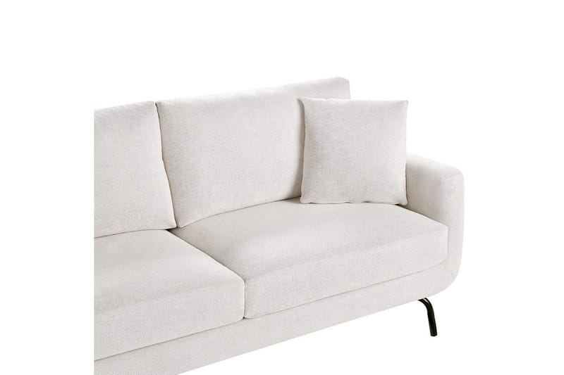 3-sitssoffa Beliani Vesala Brun, Svart NO_BRAND White - Hvit - Møbler - Sofaer - Sofa 3 seter