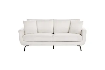 3-sitssoffa Beliani Vesala Brun, Svart White - Hvit - Møbler - Sofaer - Sofa 3 seter