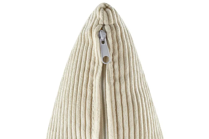 3-sitssoffa Beliani Viskan Beige, Manchestertyg Beige - Møbler - Sofaer - Sofa 3 seter