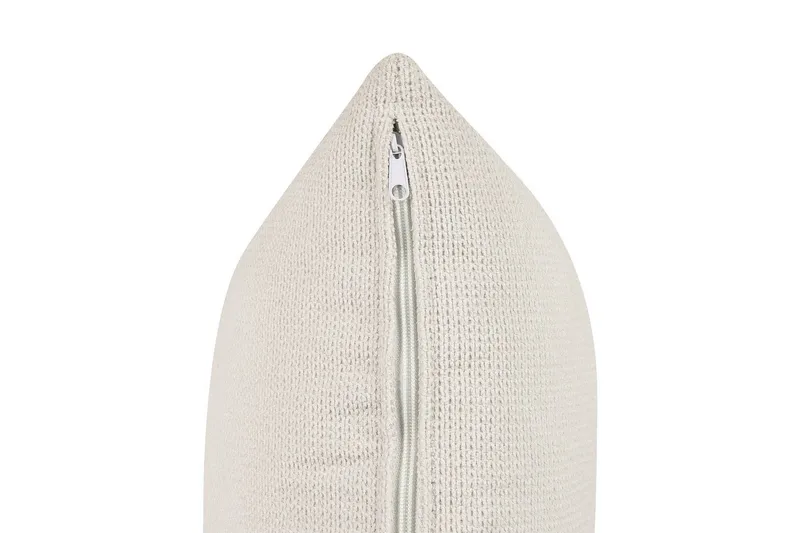 3-sitssoffa Beliani Viskan Beige, Manchestertyg NO_BRAND White - Møbler - Sofaer - Sofa 3 seter