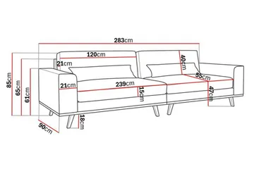 Copenhagen 4-seter sofa - Møbler - Sofaer - 4 seter sofa