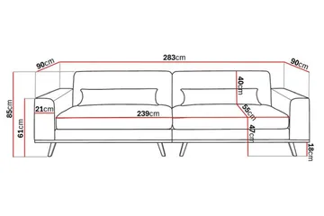 Copenhagen 4-seter sofa - Møbler - Sofaer - 4 seter sofa