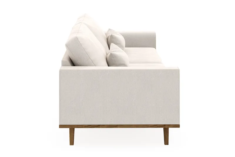 Copenhagen 4-seters Fløyelssofa - Kremhvit - Møbler - Sofaer - 4 seter sofa