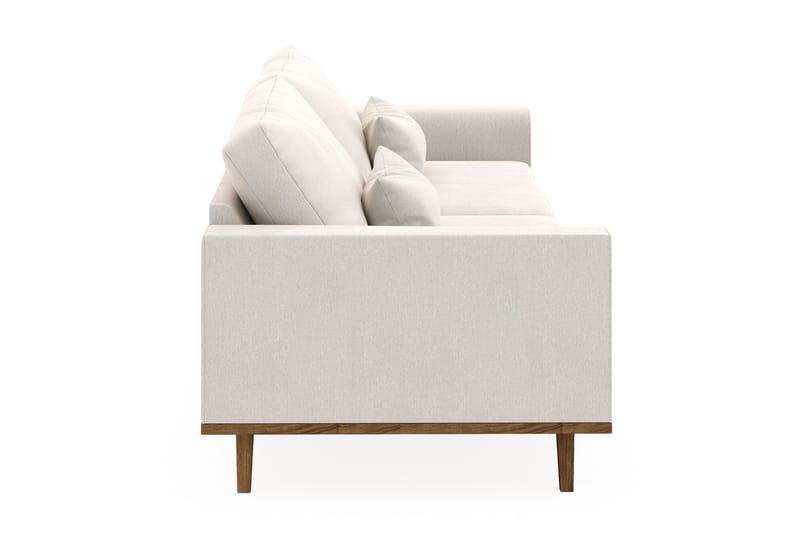 Copenhagen 4-seters Fløyelssofa - Kremhvit - Møbler - Sofaer - 4 seter sofa