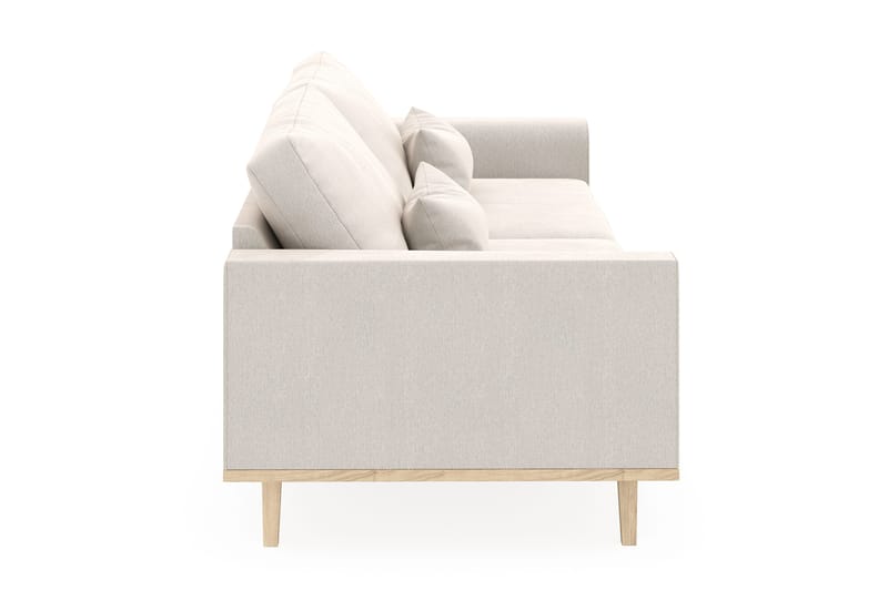 Copenhagen 4-seters Fløyelssofa - Kremhvit - Møbler - Sofaer - 4 seter sofa