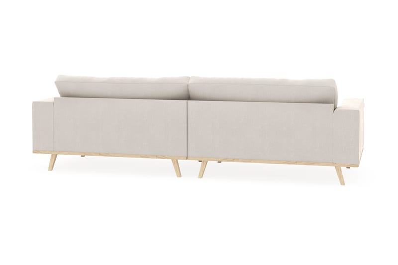 Copenhagen 4-seters Fløyelssofa - Kremhvit - Møbler - Sofaer - 4 seter sofa