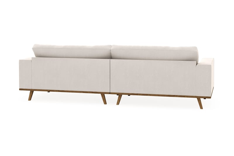 Copenhagen 4-seters Fløyelssofa - Kremhvit - Møbler - Sofaer - 4 seter sofa