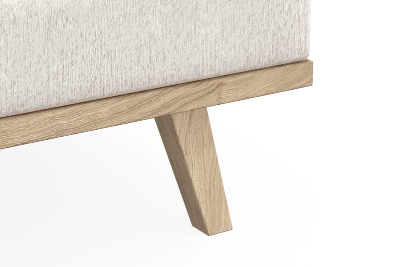 Copenhagen 4-seters Fløyelssofa - Kremhvit - Møbler - Sofaer - 4 seter sofa