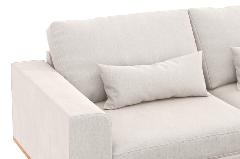 Copenhagen 4-seters Fløyelssofa - Kremhvit - Møbler - Sofaer - 4 seter sofa