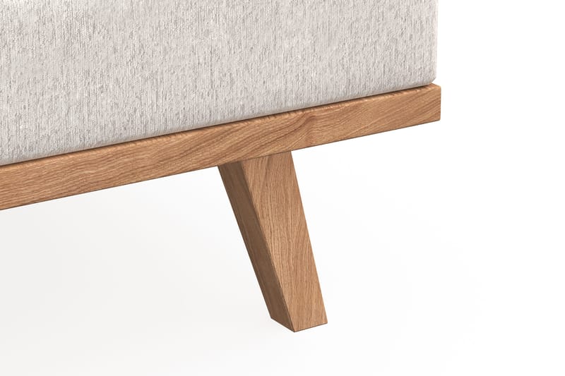 Copenhagen 4-seters Fløyelssofa - Kremhvit - Møbler - Sofaer - 4 seter sofa