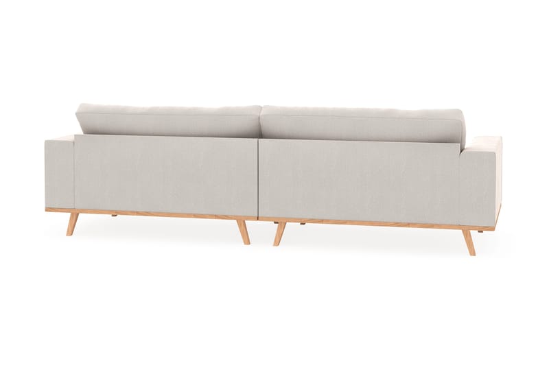 Copenhagen 4-seters Fløyelssofa - Kremhvit - Møbler - Sofaer - 4 seter sofa