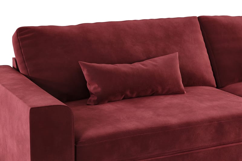 Copenhagen 4-seters Fløyelssofa - Lilla - Møbler - Sofaer - 4 seter sofa