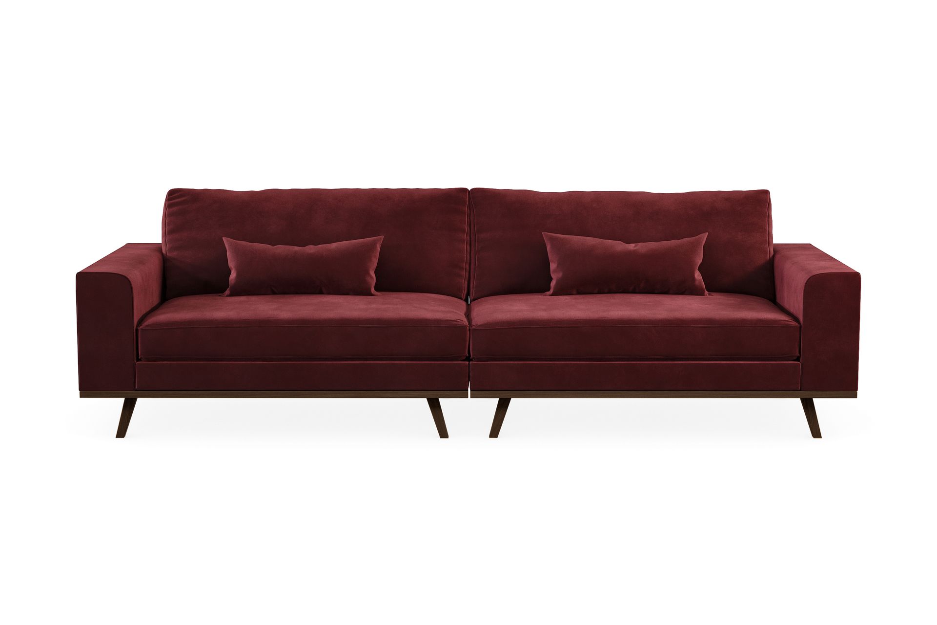 Copenhagen 4-seters Fløyelssofa - Lilla - Møbler - Sofaer - 4 seter sofa