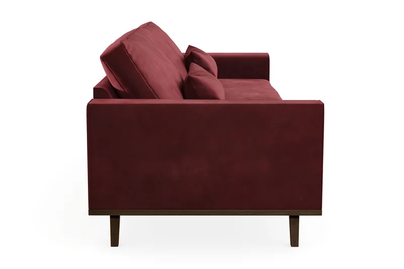 Copenhagen 4-seters Fløyelssofa - Lilla - Møbler - Sofaer - 4 seter sofa