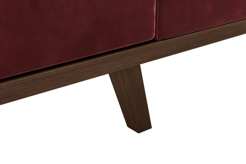 Copenhagen 4-seters Fløyelssofa - Lilla - Møbler - Sofaer - 4 seter sofa