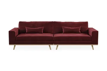 Copenhagen 4-seters Fløyelssofa