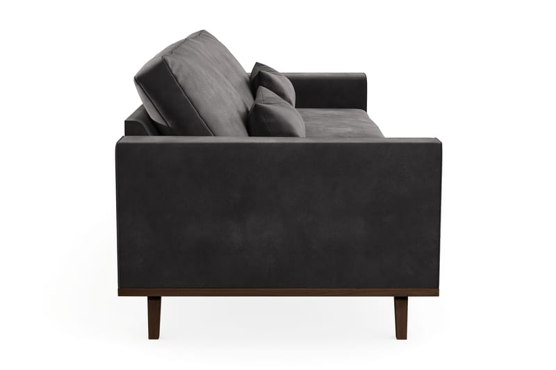 Copenhagen 4-seters Fløyelssofa - Mørk grå - Møbler - Sofaer - 4 seter sofa
