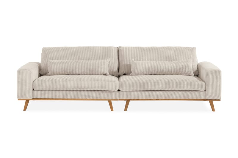Copenhagen 4-seters Manchestersofa - Beige - Møbler - Sofaer - 4 seter sofa
