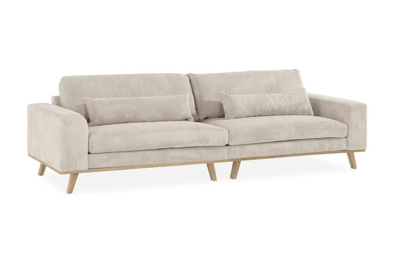 Copenhagen 4-seters Manchestersofa - Beige - Møbler - Sofaer - 4 seter sofa