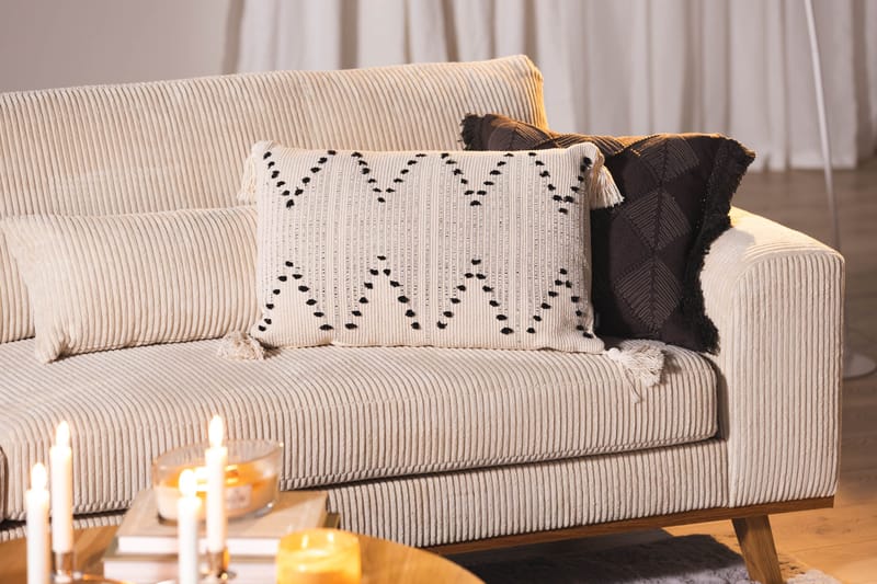 Copenhagen 4-seters Manchestersofa - Beige - Møbler - Sofaer - 4 seter sofa