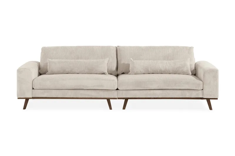 Copenhagen 4-seters Manchestersofa - Beige - Møbler - Sofaer - 4 seter sofa