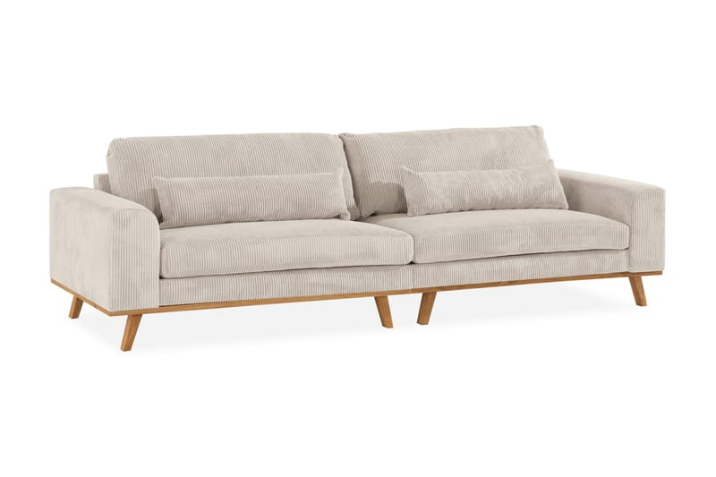 Copenhagen 4-seters Manchestersofa - Beige - Møbler - Sofaer - 4 seter sofa