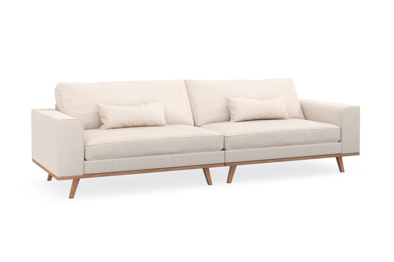 Copenhagen 4-seters Manchestersofa - Beige - Møbler - Sofaer - 4 seter sofa