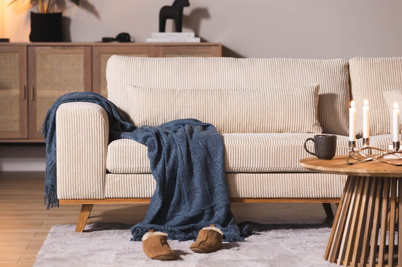 Copenhagen 4-seters Manchestersofa - Beige - Møbler - Sofaer - 4 seter sofa