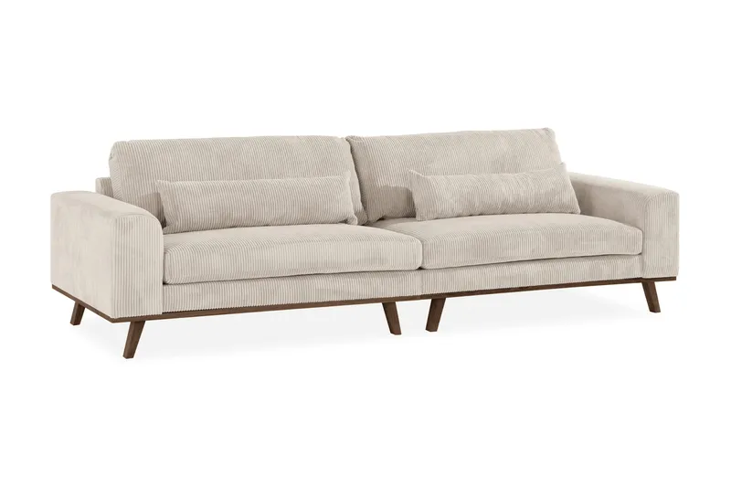 Copenhagen 4-seters Manchestersofa - Beige - Møbler - Sofaer - 4 seter sofa