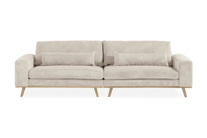 Copenhagen 4-seters Manchestersofa - Beige - Møbler - Sofaer - 4 seter sofa